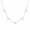 Star Station Necklace - Flat Lay White Background