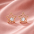 MOP Double Star Earrings | Pure 925 Silver Rose Gold Finish BIS Hallmarked | Tavshan