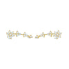 CZ Star Cluster Ear Cuff / Bluetooth Earring – Gold Plated 925 Sterling Silver