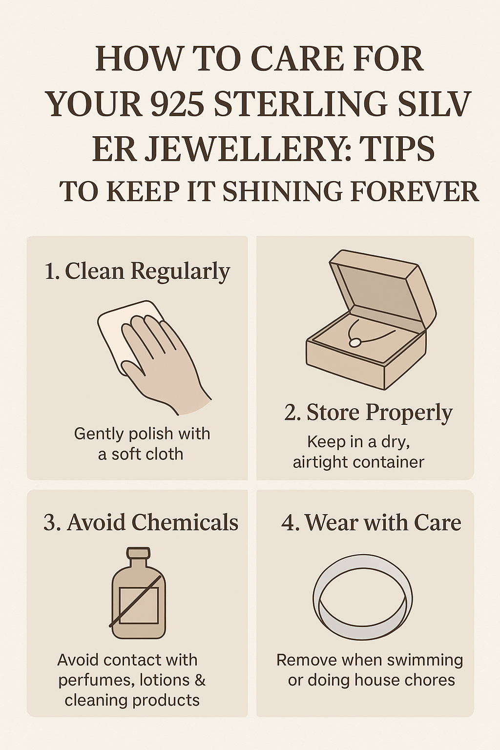 How to Care for Your 925 Sterling Silver Jewellery: Tips to Keep It Shining Forever