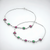 925 Sterling Silver Ruby & Emerald Floral Anklet Pair for Women | 925 Sterling Silver Payal