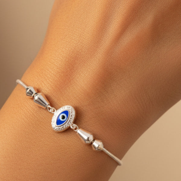 925 sterling silver evil eye bracelet
