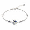 925 sterling silver evil eye heart bracelet