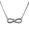 Infinity Pendant Necklace in 925 Sterling Silver with CZ – Eternal Bond