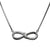 Infinity Pendant Necklace in 925 Sterling Silver with CZ – Eternal Bond