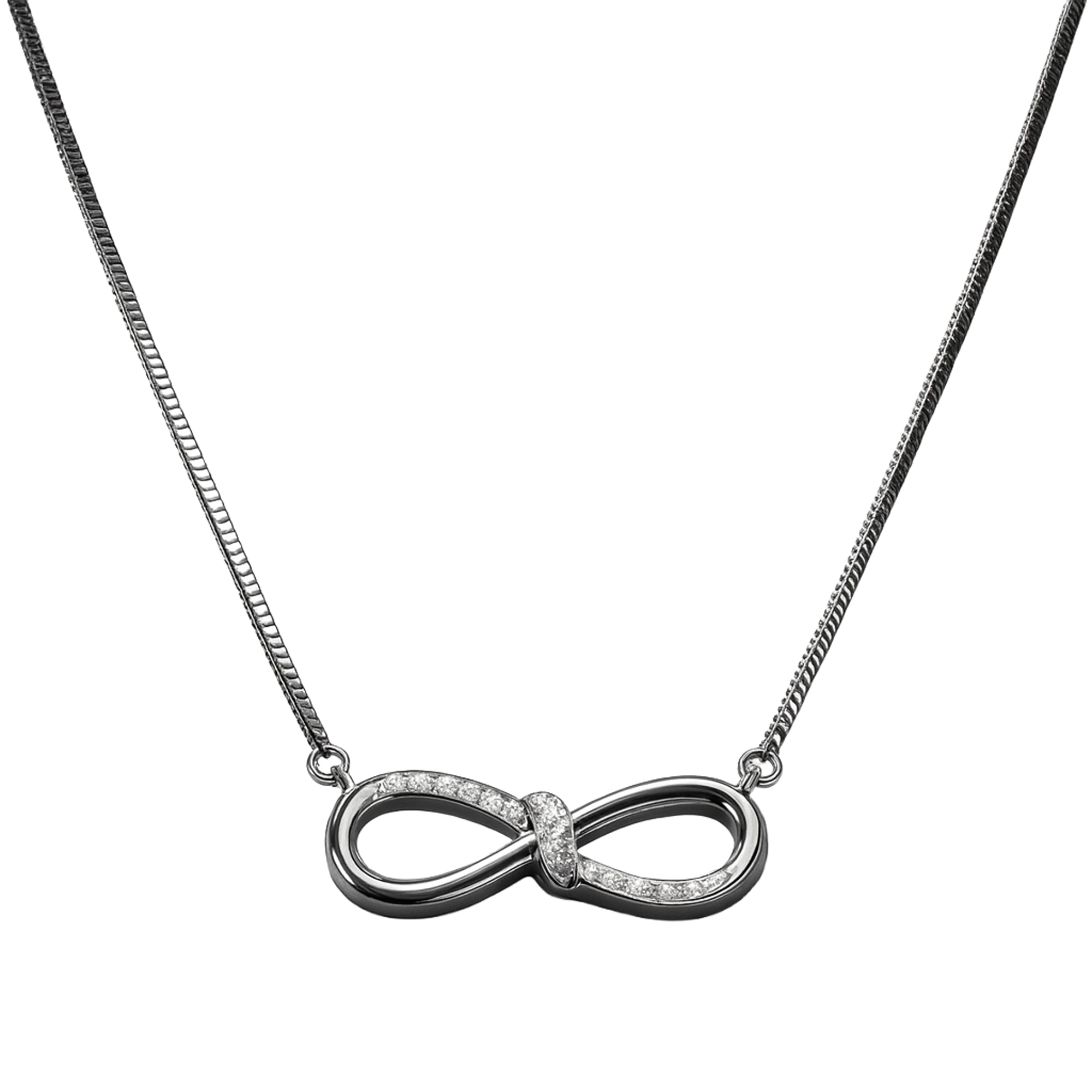 Infinity Pendant Necklace in 925 Sterling Silver with CZ – Eternal Bond Infinity Pendant Necklace in 925 Sterling Silver with CZ – Eternal Bond