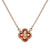 Celtic Knot Pendant Necklace in 925 Sterling Silver with Rose Gold Finish