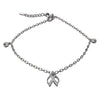 Elegant Leaf Charm 925 Sterling Silver Anklet