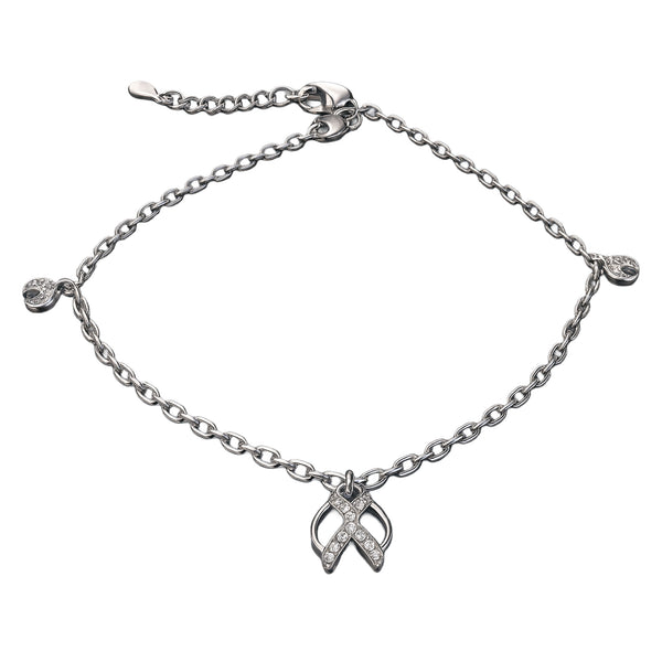 Elegant Leaf Charm 925 Sterling Silver Anklet
