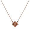 Celtic Knot Pendant Necklace in 925 Sterling Silver with Rose Gold Finish