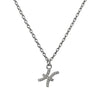 Starfish Pendant Necklace in 925 Sterling Silver with CZ Stones – Ocean-Inspired Elegance