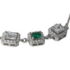 925 Sterling Silver Emerald-Cut CZ Trio Bracelet