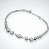 925 Sterling Silver Textured Bead Dual Chain Anklet Pair for Women | 925 Sterling Silver Payal