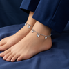 Silver Butterfly Charm Pure 925 Silver Anklet