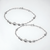 925 Sterling Silver Textured Round Bead Anklet Pair for Women | 925 Sterling Silver Payal