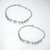 925 Sterling Silver Textured Bead Dual Chain Anklet Pair for Women | 925 Sterling Silver Payal