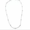 925 Sterling Silver Minimal Beaded Chain Necklace for Women | Elegant Everyday Silver Jewelry - Tavshan