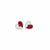 925 Sterling Silver Red & White Heart Stud Earrings with Enamel | South Screw Back | Cute Romantic Everyday Jewelry - Tavshan