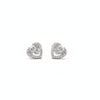 925 Sterling Silver Sparkling Heart Stud Earrings with Cubic Zirconia | South Screw Back | Elegant Everyday Jewelry - Tavshan