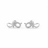925 Sterling Silver Infinity Stud Earrings with Cubic Zirconia | South Screw Back | Minimal Everyday Jewelry - Tavshan