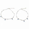 Evil Eye CharmRose Gold 925 Sterling Silver Anklet