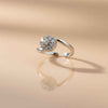 925 Sterling Silver Floral CZ Toe Rings | Adjustable Bichiya Pair | Tavshan