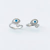 925 Sterling Silver Evil Eye Toe Ring | BIS Hallmarked CZ adjustable Bichiya Pair