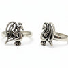 925 Sterling Silver Oxidised Toe Ring | Antique Bichiya for Women