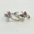 925 Sterling Silver Butterfly & Daisy Adjustable Toe Ring | Enamel Floral Silver Bichiya for Women