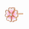Pure 925 Silver Pink Blossom CZ Studs | Pure 925 Silver Rose Gold Finish BIS Hallmarked | Tavshan
