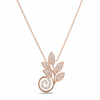 Botanical Leaf Necklace - White Background