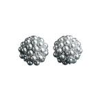 925 Sterling Silver Cluster Pearl Stud Earrings