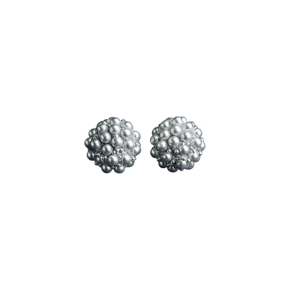 925 Sterling Silver Cluster Pearl Stud Earrings