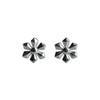 925 Sterling Silver Floral Stud Earrings