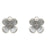 925 Sterling Silver Mother-of-Pearl Floral Stud Earrings