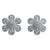 925 Sterling Silver Daisy Floral CZ Stud Earrings