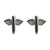 925 Sterling Silver Wing Stud Earrings
