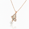Butterfly Pearl Necklace – 45 Degree