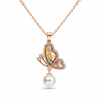 Butterfly Pearl Necklace – Top Down