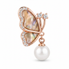 Butterfly Pearl Stud – Top Down