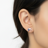 Dolphin Earrings – Petite Stud on Ear