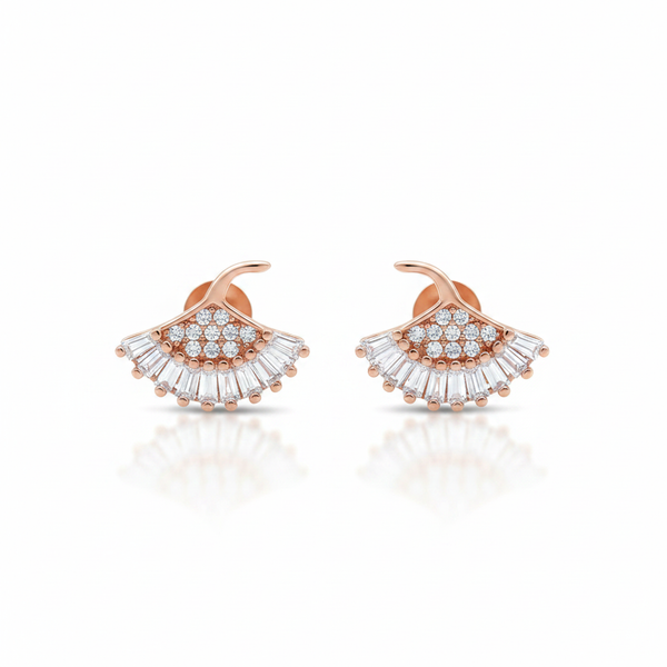 Fan Earrings - Angle 1