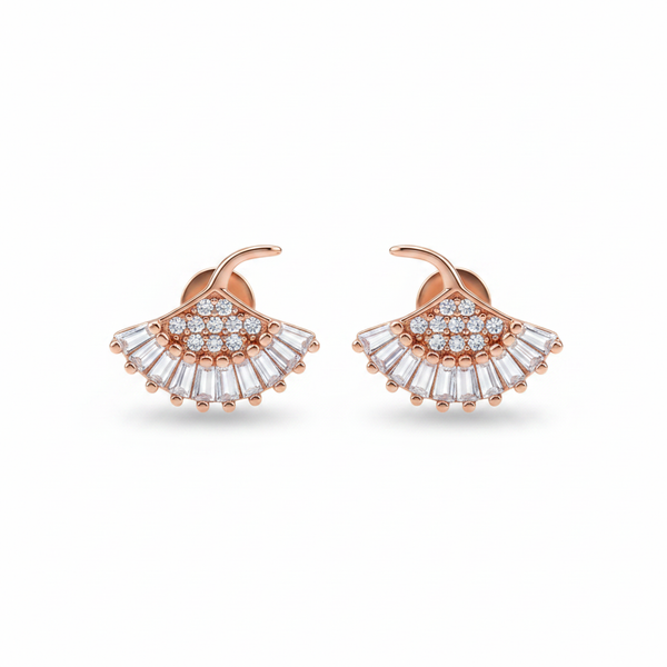 Fan Earrings - Angle 3