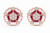 Floral Stud Earrings - Rose Gold