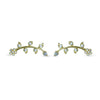 Floral Leaf CZ Ear Cuff / Bluetooth Earring – Gold Plated 925 Sterling Silver