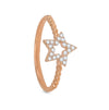 Stellar Charm Ring – Rose Gold Plated 925 Sterling Silver