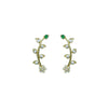 Green Leaf Vine Ear Cuff / Bluetooth Earring – Gold Plated 925 Sterling Silver