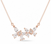 CZ Marquise Cluster Bar Necklace - Tavshan