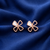 Pure 925 Silver MOP Flower Studs | Pure 925 Silver Rose Gold Finish BIS Hallmarked | Tavshan