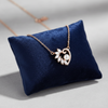 Marquise CZ Pearl Heart Pendant Necklace | Pure 925 Silver Rose Gold Finish BIS Hallmarked | Tavshan